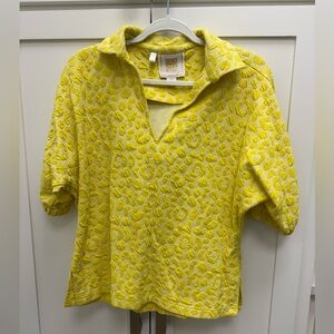 Emily McCarthy -  Yellow Textured Blouse